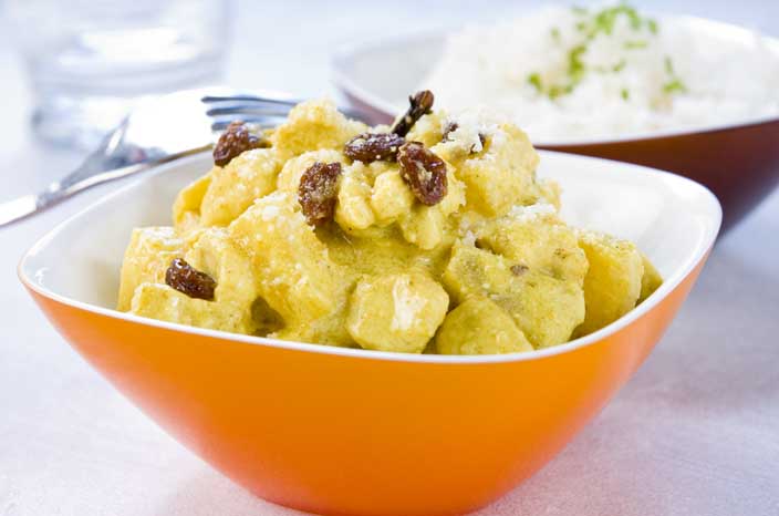 Colombo de poulet à l'ananas
